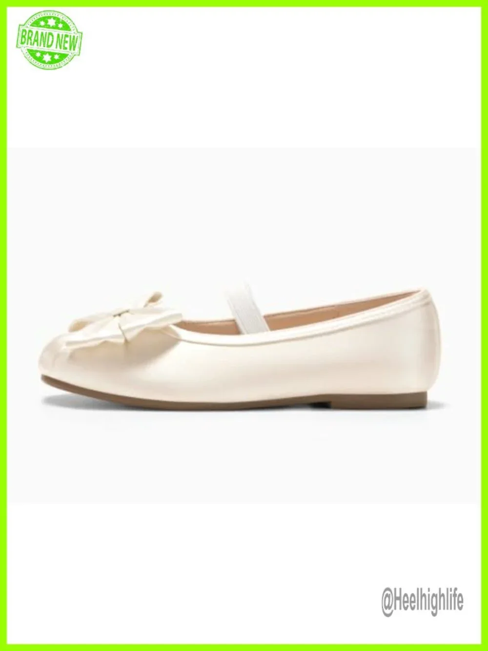 Girls Satin Square Toe Ballet Flats with Bow Mary Jane Shoes